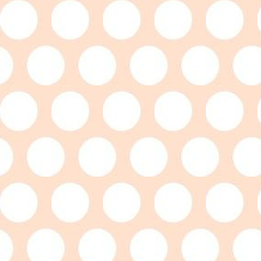 Windowsill Dots - White on Pink Large