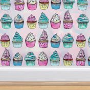 Frosted Cupcakes, Pastel