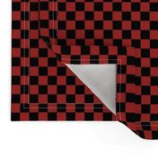 Checker Pattern - Ladybird Red and Black