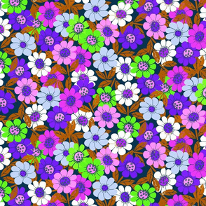 medium-Psychedelic Daisy Deelight-purple brown