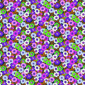 small-Psychedelic Daisy Deelight-purple brown