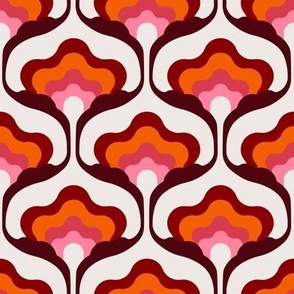 70s Retro Groovy Floral