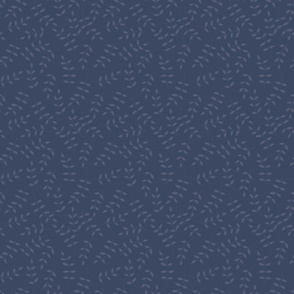 Leaf Scatter Navy