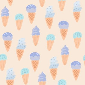 Cramy Dreamy Ice cream for kids and baby with pastel tone