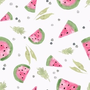 large pink watercolor watermelon for girls clothing! Summer fruit for dresses and accessories