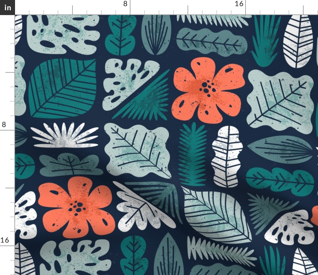 Hawaii florals on dark