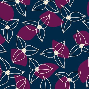 Burgau  Bougainvillea - Navy