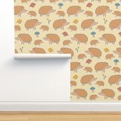 Woodland Hedgehogs, Butter Yellow