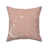 Pink sky with moon and stars evil eye protection-02