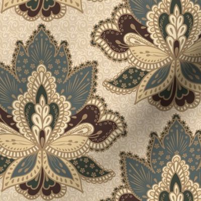 Paisley, damask pattern, upholstery fabric, Indian paisley, damask, Paisley pattern, upholstery gabelin, oriental pattern, paisley designs, paisley gabelin, gabelin, beige, classic damascus.