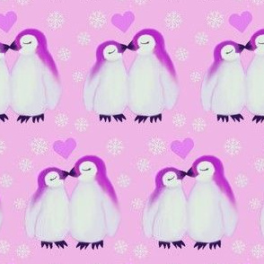 Love penguins pink