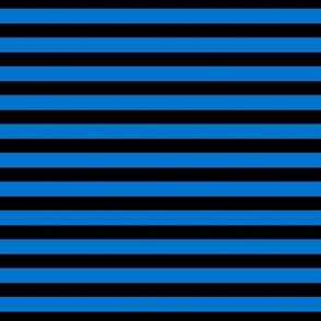 Black and blue horizontal stripe. Thin stripe. Male pattern