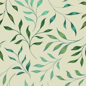 Leaves on Cream