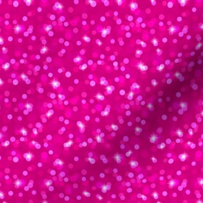 Small Sparkly Bokeh Pattern - Medium Magenta Color