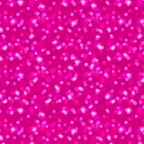 Small Sparkly Bokeh Pattern - Medium Magenta Color