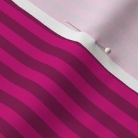 Vertical Bengal Stripe Pattern - Medium Magenta and Deep Magenta