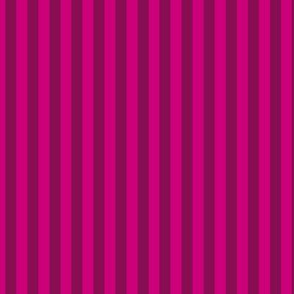 Vertical Bengal Stripe Pattern - Medium Magenta and Deep Magenta