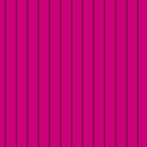 Vertical Pin Stripe Pattern - Medium Magenta and Deep Magenta