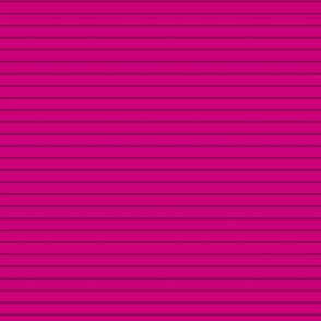 Small Horizontal Pin Stripe Pattern - Medium Magenta and Deep Magenta