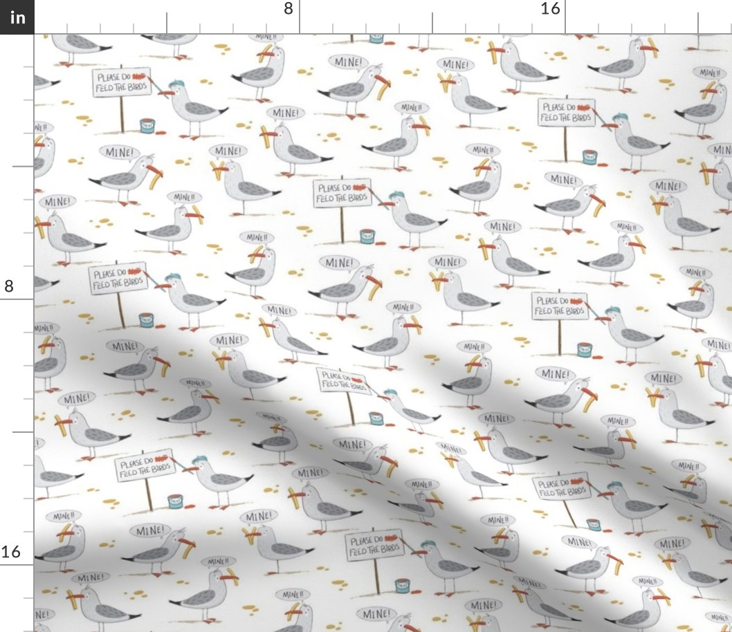 Seagulls and Chips - small scale