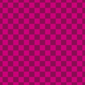 Checker Pattern - Medium Magenta and Deep Magenta