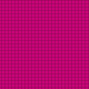 Small Grid Pattern - Medium Magenta and Deep Magenta