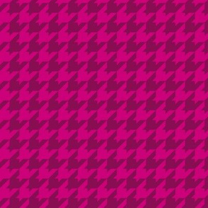 Houndstooth Pattern - Medium Magenta and Deep Magenta