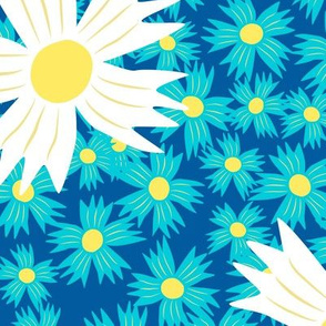 Summer Fleurs  Extra Large Blue