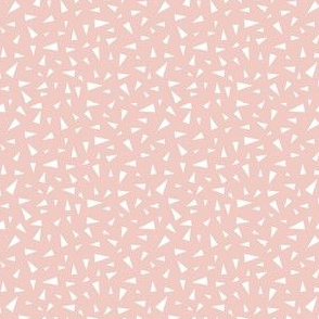 tiny baby pastel pink triangle blender print for bows, accessories and doll houses, texture and  terazzo 