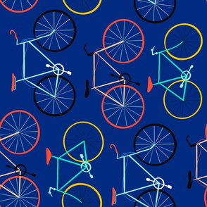 Bicycles (blue) (sideways)