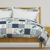 Moose Patchwork Quilt