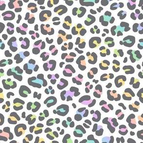 Leopard Print in Playful Pastel Gradient  (Medium Size)