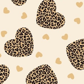 Multi-Color Leopard Print Hearts (Medium Size)