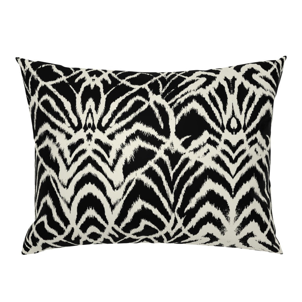 wild ikat Black and white