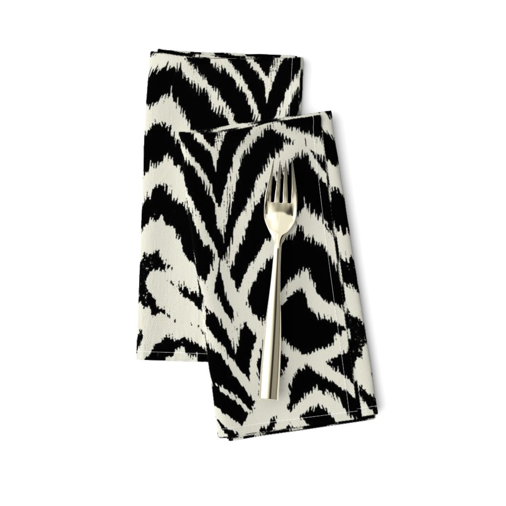 wild ikat Black and white