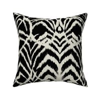 wild ikat Black and white