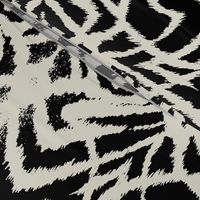 wild ikat Black and white