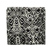 wild ikat Black and white