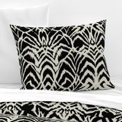 wild ikat Black and white