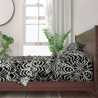 wild ikat Black and white