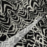 wild ikat Black and white