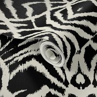 wild ikat Black and white