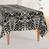 wild ikat Black and white