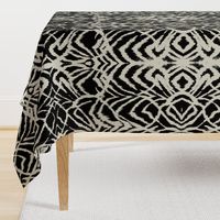 wild ikat Black and white