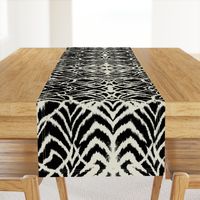 wild ikat Black and white