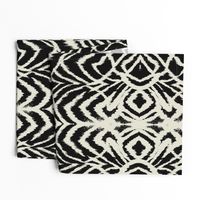 wild ikat Black and white