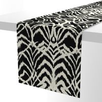 wild ikat Black and white