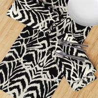 wild ikat Black and white