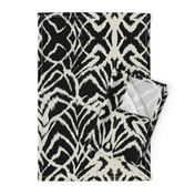 wild ikat Black and white