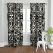 wild ikat Black and white